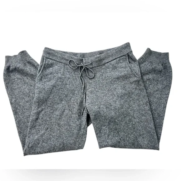 Neiman Marcus Grey Cashmere Sweatpants Joggers - Picture 3 of 5